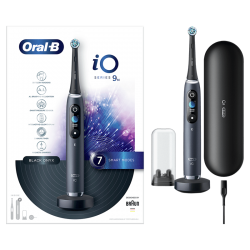 Oral-B iO Series 9N Ηλεκτρική Οδοντόβουρτσα με Χρονομετρητή και Αισθητήρα Πίεσης Black Onyx - Oral-B