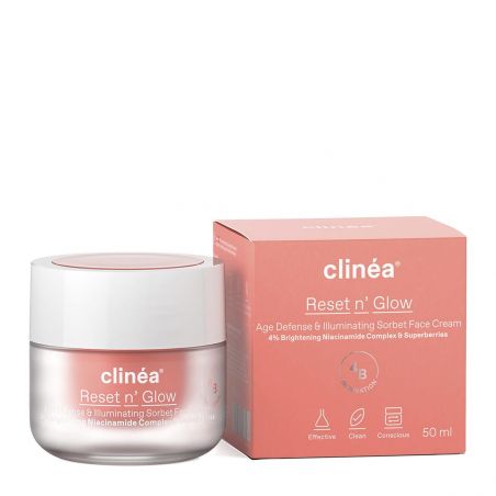 Clinea Reset n' Glow 50ml - Sorbet Κρέμα Προσώπου Αντιγήρανσης και Λάμψης