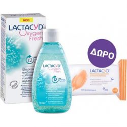 Lactacyd Πακέτο Προσφοράς Oxygen Fresh Wash 200ml & Δώρο Intimate Wipes 15 Τεμάχια - Omega Pharma