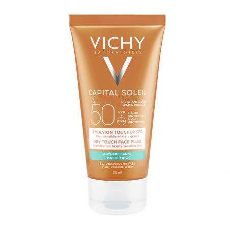 Vichy Ideal Soleil Mattifying Fluid Dry Touch Αδιάβροχη Αντηλιακή Κρέμα Προσώπου SPF50 50ml