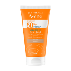 Avene Cleanance TriAsorB Αντηλιακό Προσώπου SPF 50+ Με Χρώμα Για Το Ευαίσθητο Λιπαρό Δέρμα με Ατέλειες, 50ml - Avene