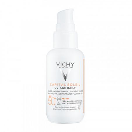 Vichy Capital Soleil UV-Age Daily Tinted Light Αντηλιακή Κρέμα Προσώπου SPF50 με Χρώμα 40ml
