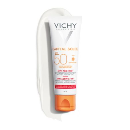 Vichy Ideal Soleil Anti Ageing Αντηλιακή Κρέμα Προσώπου με Αντιγηραντική Δράση SPF50 50ml