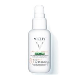 Vichy Capital Soleil UV-Clear Λεπτόρρευστο Αντηλιακό Προσώπου κατά των Ατελειών SPF50+ 40ml - Vichy