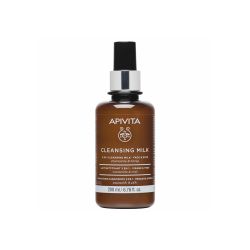 Apivita Cleansing Milk 200ml Γαλάκτωμα Προσώπου & Ματιών 3 σε 1 με Χαμομήλι & Μέλι - Apivita