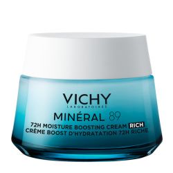 Vichy Mineral 89 Rich 72ωρη Ενυδατική & Συσφικτική Κρέμα Προσώπου για Ξηρές/Ευαίσθητες Επιδερμίδες 50ml