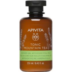 Apivita Tonic Mountain Tea Shower Gel, Αφρόλουτρο με Αιθέρια Έλαια 250ml - Apivita