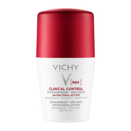 Vichy Deodorant Clinical Control for Sensitive Skin Αποσμητικό Roll-on 96ωρης Προστασίας για Ευαίσθητες Επιδερμίδες 50ml