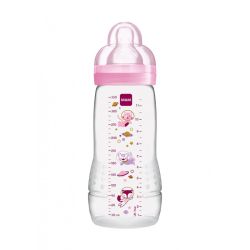 Mam Μπιμπερό 330ml Easy Active Baby Bottle 4m+ Ροζ 361S