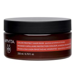 Apivita Μάσκα Μαλλιών Προστασίας Χρώματος Με Πρωτεΐνες Κινόα & Μέλι 200ml - Apivita