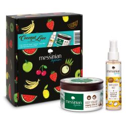 Messinian Spa Beauty Box - Coconut Love Body Yoghurt Cream 250ml + Hair Body Mit 100ml