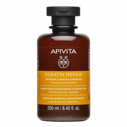 Apivita Keratin Repair Σαμπουάν Θρέψης & Επανόρθωσης για Ξηρά, Ταλαιπωρημένα Μαλλιά 250ml