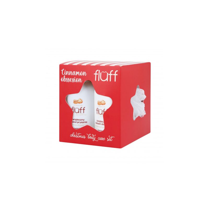 Fluff Christmas Body Care Set –Cinnamon Obsession (Shower Gel 200ml-Body Lotion 200ml)