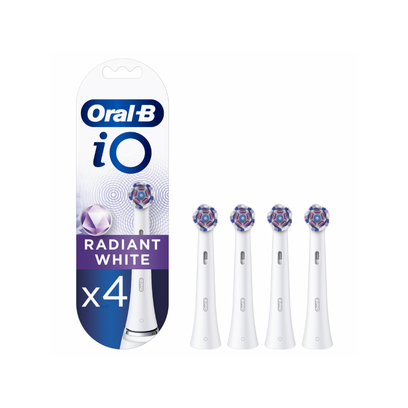 Oral-B iO Ανταλλακτικές Κεφαλές Radiant White (white) - 4τμχ