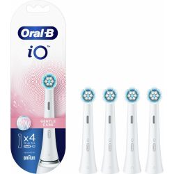 Oral-B iO Gentle Care Ανταλλακτικές Κεφαλές Ηλεκτρικής Οδοντόβουρτσας για Ευαίσθητα Δόντια & Ούλα, Λευκό Χρώμα, 4τμχ