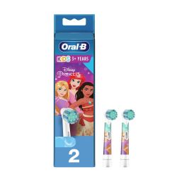 Oral-B Kids Disney Princess Extra Soft Ανταλλακτικές Κεφαλές Παιδικής Ηλεκτρικής Οδοντόβουρτσας 3+ ετών, 2 Τμχ