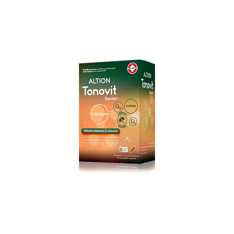 ALTION Tonovit Senior για ενέργεια και τόνωση 40 μαλακές κάψουλες ζελατίνης