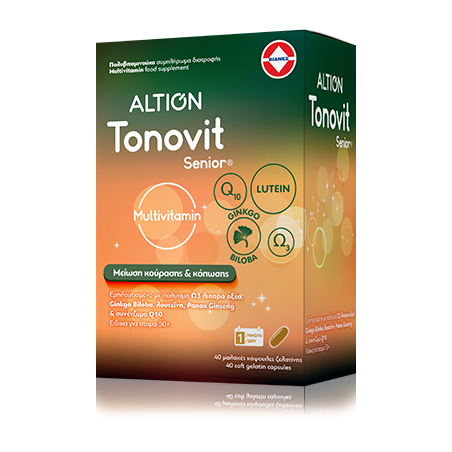 ALTION Tonovit Senior για ενέργεια και τόνωση 40 μαλακές κάψουλες ζελατίνης