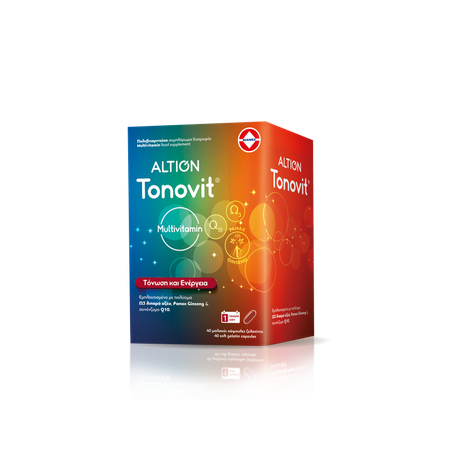 ALTION Tonovit Τόνωση, Ενέργεια, Ανοσοποιητικό 40 μαλακές κάψουλες ζελατίνης