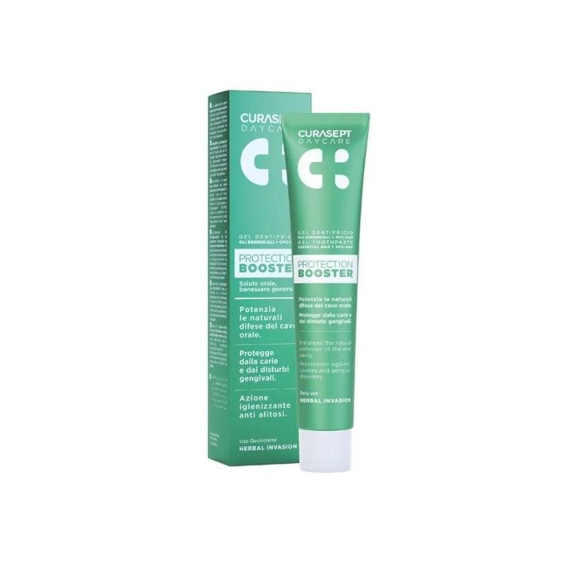 Curasept Day Care Protection Booster Οδοντόκρεμα Για Ουλίτιδα & Πλακα Herbal Invasion 75ml