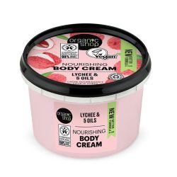 Organic Shop Βιολογικό Λίτσι & 5 Έλαια, Θρεπτική Body Cream 250ml