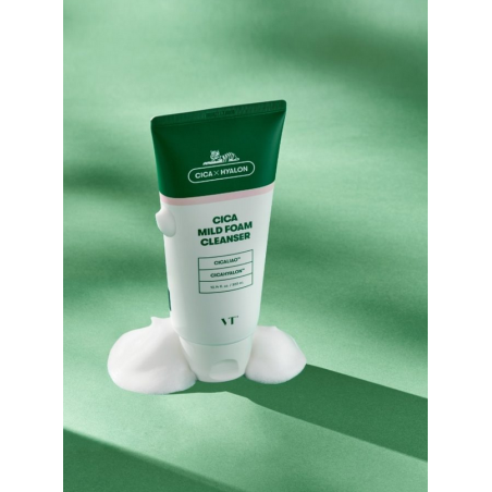 VT Cosmetics Cica mild foam cleanser – Πλούσιος αφρός που καθαρίζει και ενυδατώνει το δέρμα 300ml