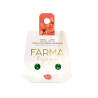 Farma Bijoux Υποαλλεργικά Σκουλαρίκια Κρύσταλλα Σμαραγδί 5,3mm 1 ζευγάρι