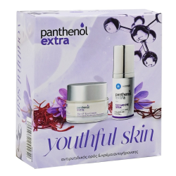 Panthenol Extra Σετ Youthful Skin Αντιγήρανση (Αντιτυδικός Ορός 30ml+ Αντιρυτιδική Κρέμα Προσώπου Ματιών 50ml)