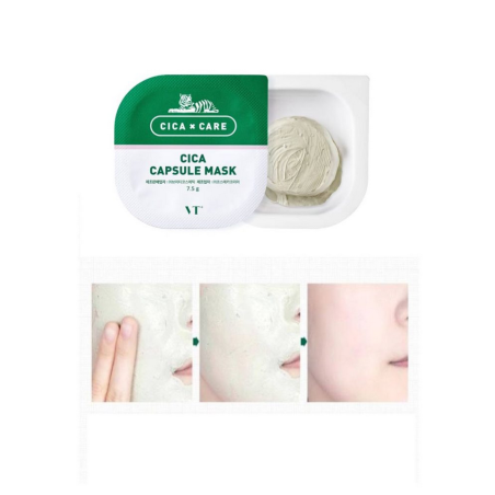 VT Cosmetics CICA Capsule Mask - Κάψουλες αργίλου για βαθύ καθαρισμό και ενυδάτωση 7.5g x 10 τεμ