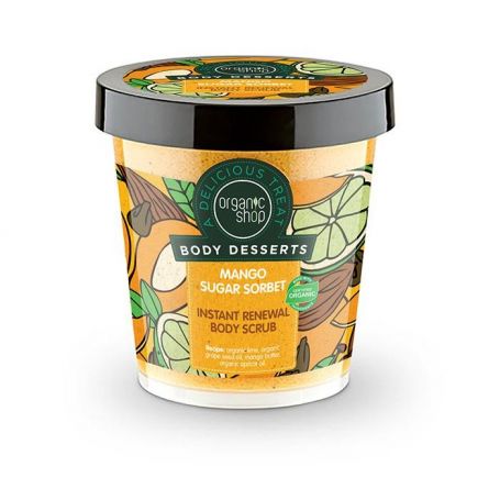 Body Desserts Mango Sugar Sorbet , Απολεπιστικό σώματος άμεσης ανανέωσης , 450ml - Natura Siberica