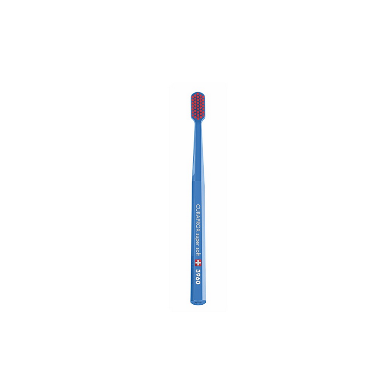 Curaprox Cs 3960 Super Soft Οδοντοβουρτσα Μπλε Με Κόκκινο 1τμχ