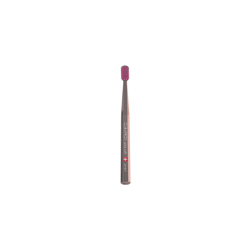 Curaprox Toothbrush CS Smart Οδοντόβουρτσα για Παιδιά 5+ Ετών Καφέ Με Ροζ 1τμχ