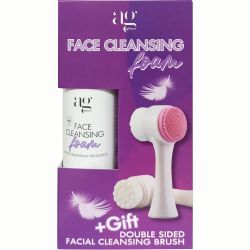 AgPharm Promo Face Cleansing Foam 200ml & Δώρο Double Sided Facial Cleansing Brush 1 Τεμάχιο