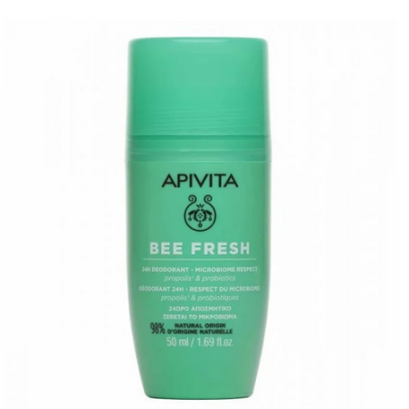 Apivita Bee Fresh Aποσμητικό 24ωρης δράσης με σεβασμό στο μικροβίωμα του δέρματος 50ml