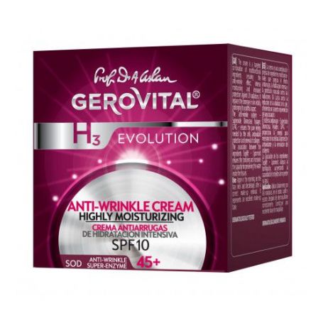 Gerovital H3 Evolution Αντιρυτιδική Κρέμα Εντατικής Ενυδάτωσης SPF10 50ml