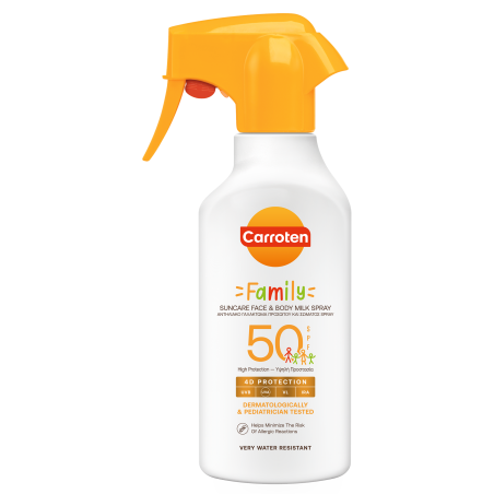Carroten Αντηλιακό Γαλάκτωμα Family Trigger Spray Spf50 270ml