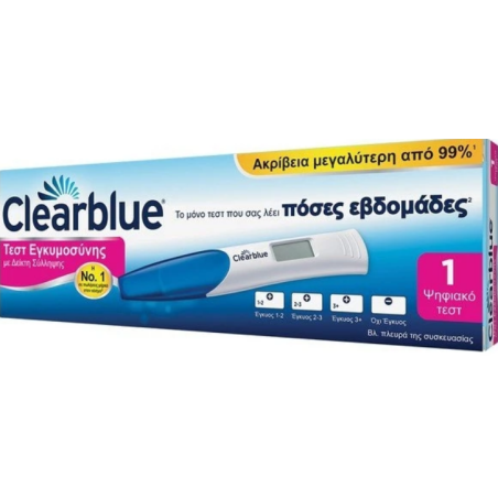 Clearblue 1τμχ Ψηφιακό Τεστ Εγκυμοσύνης με Δείκτη Σύλληψης
