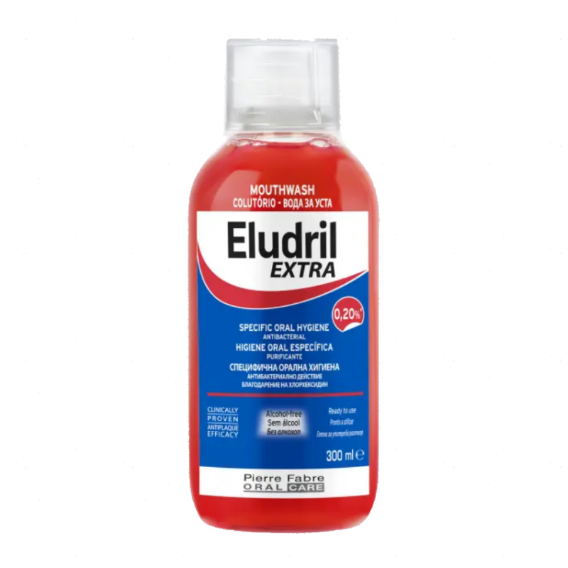 Eludril Extra - Στοματικό διάλυμα για βακτηριακή προστασία 300ml