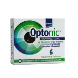Intermed Optonic eye drops Οφθαλμικές σταγόνες για ενυδάτωση 10x0.5ml