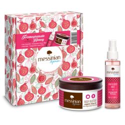 Messinian Spa Συλλεκτικό Beauty Box Pomegranate & Honey- Hair & Body Mist 100ml + Body Butter 250ml