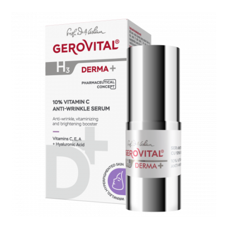 Gerovital Αντιρυτιδικός Ορός Με 10% Βιταμίνη C 15ml