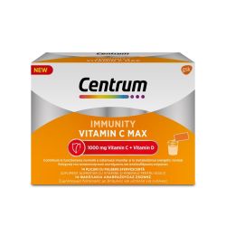Centrum Immunity Vitamin C Max Βιταμίνη C 1000mg & Βιταμίνη D για Ενίσχυση του Ανοσοποιητικού & Ενέργεια 14 φακελάκια