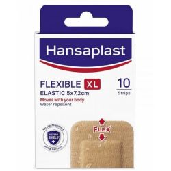 Hansaplast Flexible Elastic XL 5x7.2cm Αδιάβροχο 10τμχ