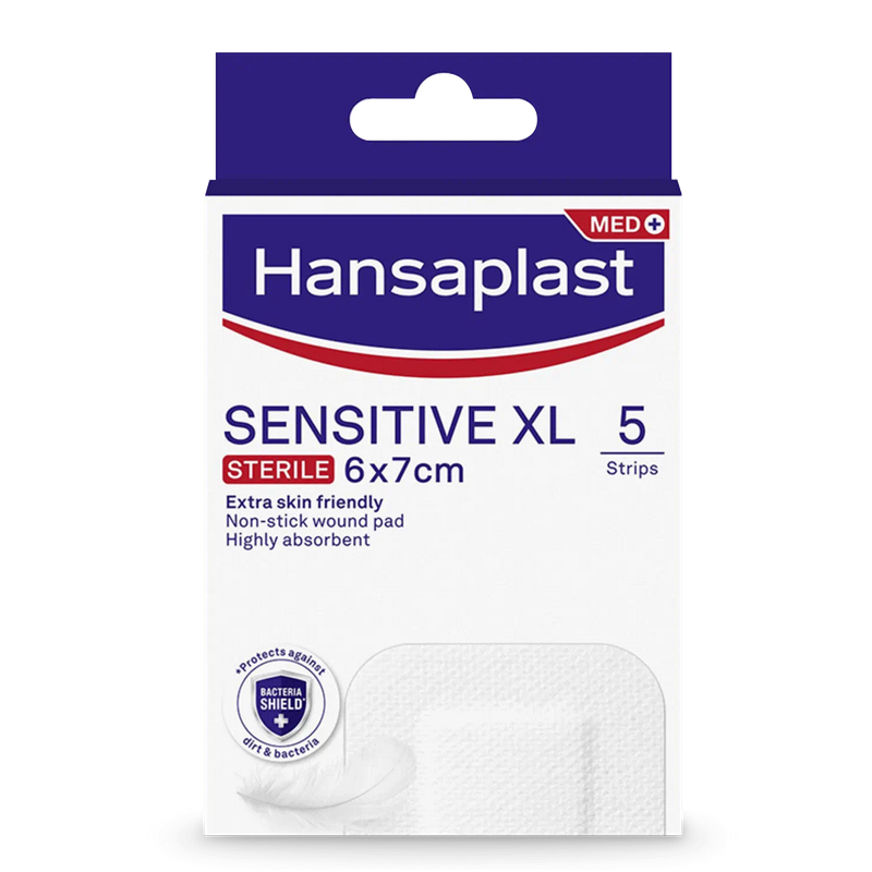 Hansaplast Sensitive XL 6x7cm 5τμχ