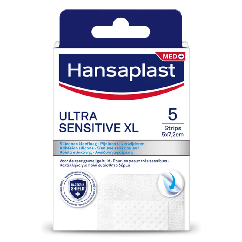 Hansaplast Επιθέματα Ultra Sensitive XL 5x7.2cm 5τμχ