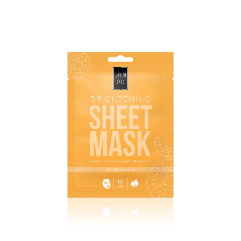 Lavish Care Brightening Face Sheet Mask Μάσκα Προσώπου με βιταμίνη C 25g