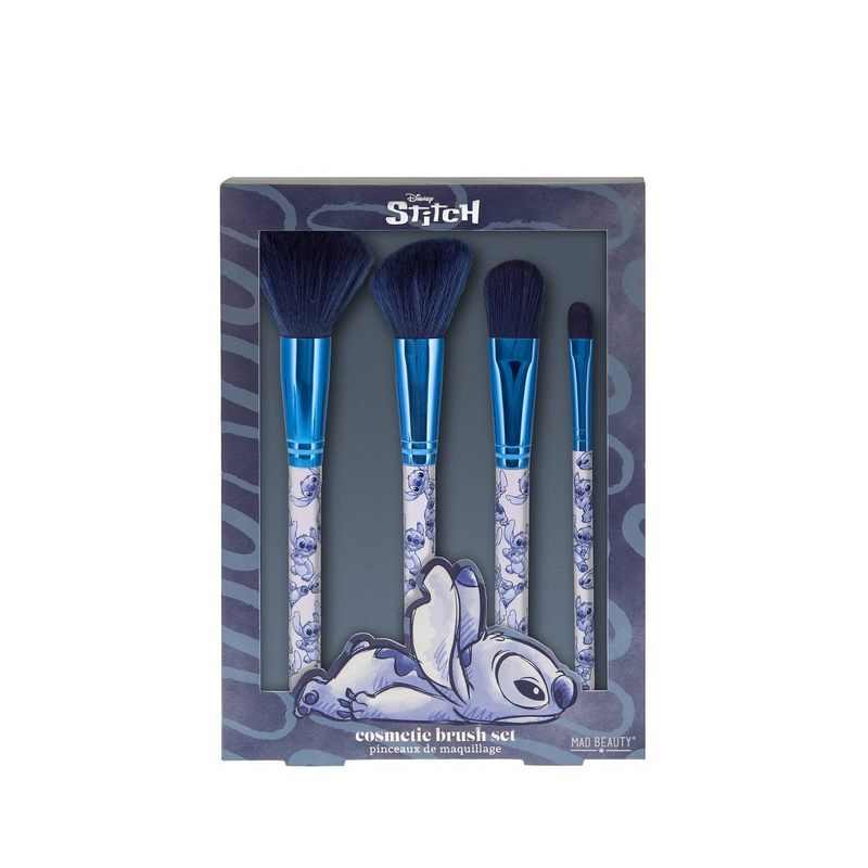 Mad Beauty Stitch Denim Cosmetic Brush Set 4τμχ