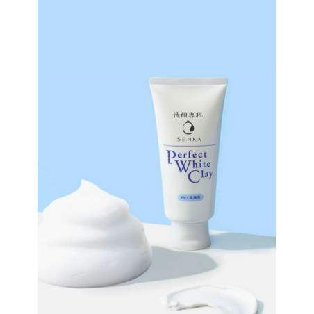 Senka Shiseido Perfect White Clay Foam Αφρός καθαρισμού με λευκό άργιλο 120g