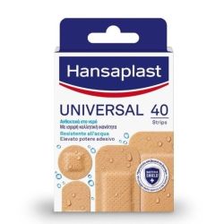 Hansaplast Universal Ανθεκτικά στο Νερό σε Διάφορα Μεγέθη 40τμχ