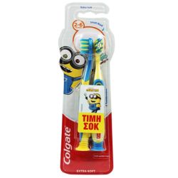 Colgate Minions Extra Soft 1+1 Παιδικές Οδοντόβουρτσες 2-6 Ετών 2 Τμχ